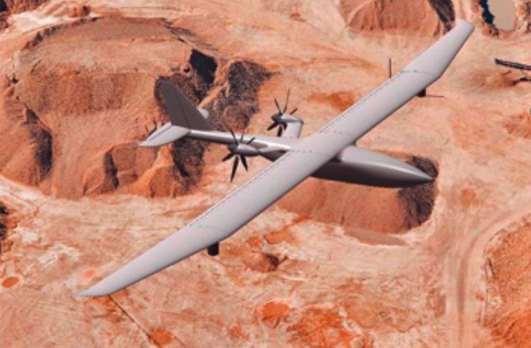 Un dron detector de minas y recursos mineros