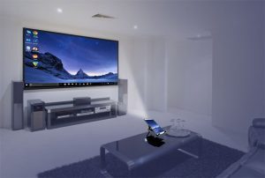 holofone un phablet con Android y Windows 10 con proyector