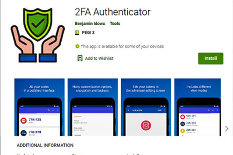2FA Authenticator virus scam