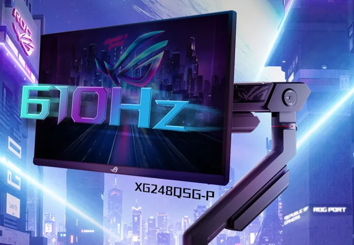 Monitor de 610 Hz ASUS ROG XG248Q5G-P gaming esports 2025