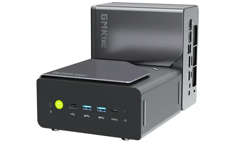 GMtec K12 Mini PC de 2025 con CPU AMD Ryzen 7 H 255.